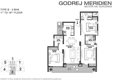 Godrej Meridien Sector 106 floor plan