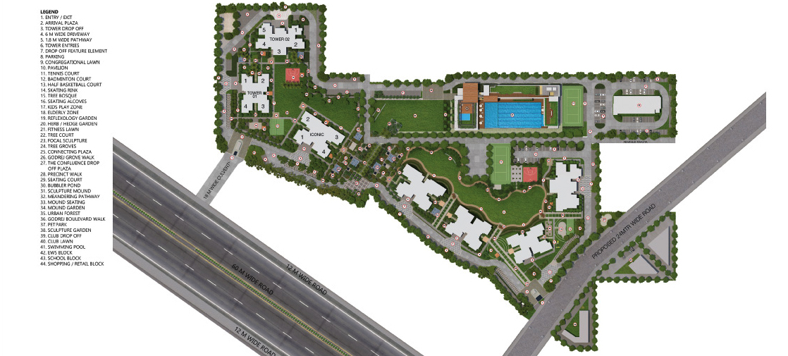 Godrej Meridien Sector 106 Siteplan